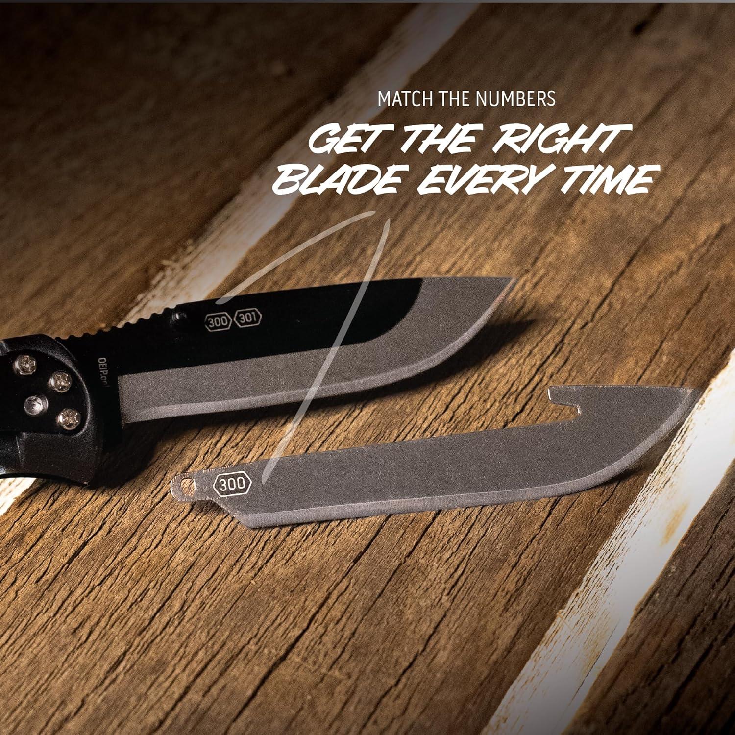 imageOUTDOOR EDGE 30quot RazorLite EDC Knife EDC Folding Knife with Replaceable Blades and Clip One Hand Opening for Everyday Carry Orange 4 BladesBlue