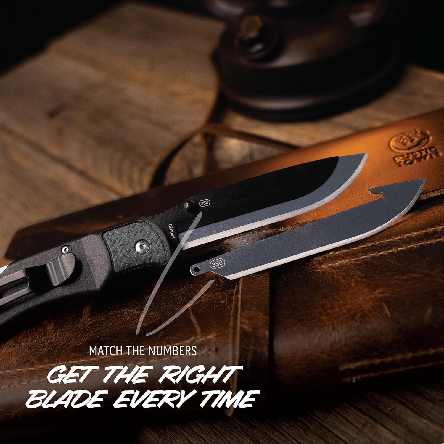 imageOUTDOOR EDGE 35quot RazorLite EDC Knife Pocket Knife with Replaceable Blades and Clip Perfect For Hunting ampamp Skinning Deer Blaze Orange with 30 BladesGray 6 Blades