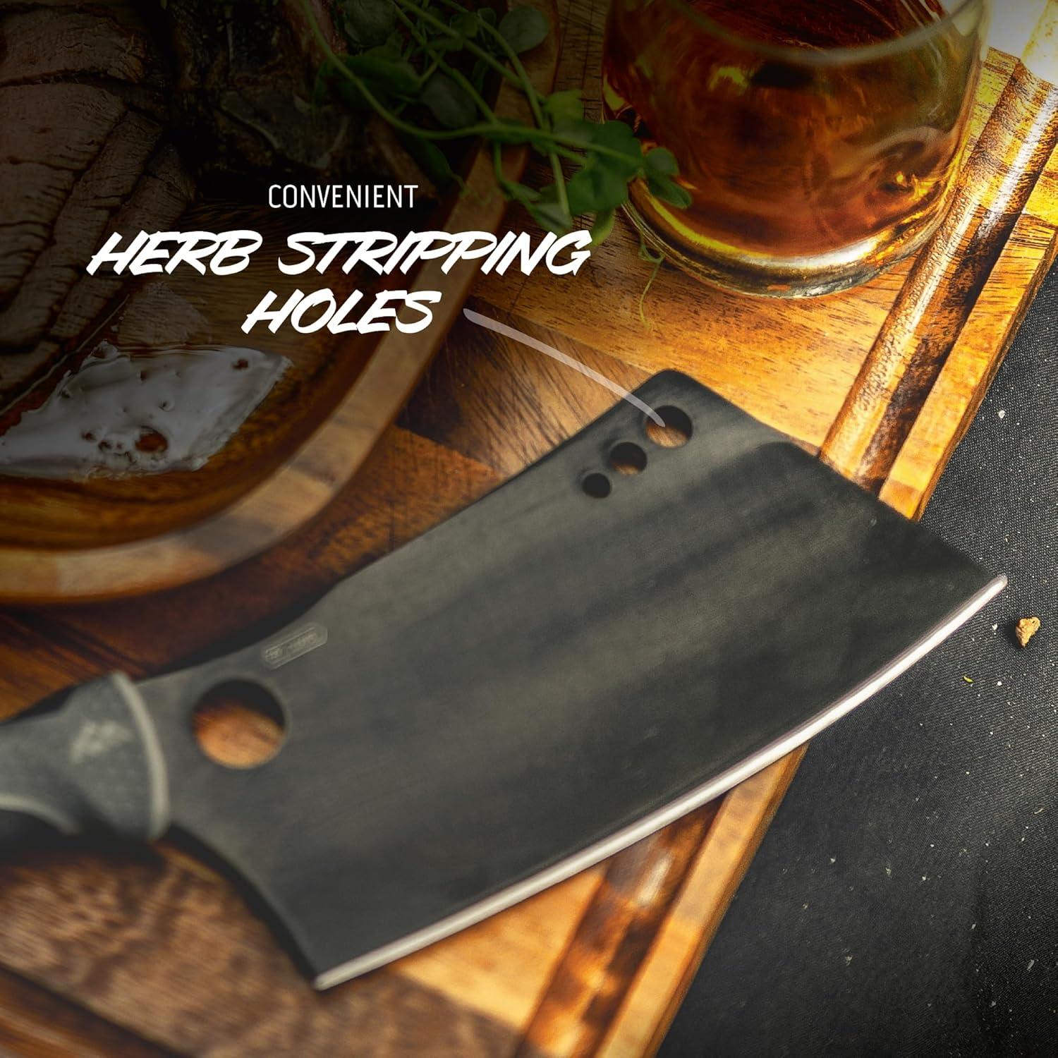 imageOUTDOOR EDGE ErgoMax 6Piece Professional Game Processing Knife Set Caping ampamp Boning Knives Skinning Knife Butcher Elite Big Game Elk ampamp Deer Hunting Gear Perfect Field Dressing Knife SetGray Cleaver