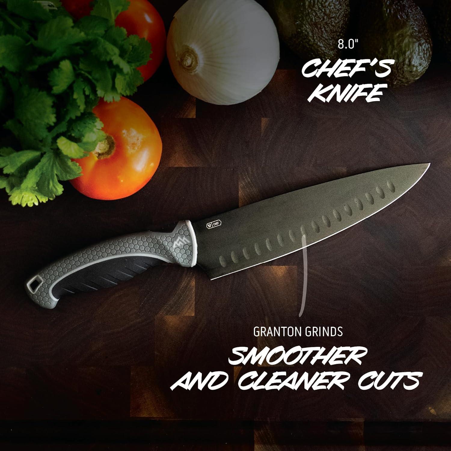 imageOUTDOOR EDGE ErgoMax 6Piece Professional Game Processing Knife Set Caping ampamp Boning Knives Skinning Knife Butcher Elite Big Game Elk ampamp Deer Hunting Gear Perfect Field Dressing Knife SetGray Chef Selection Set