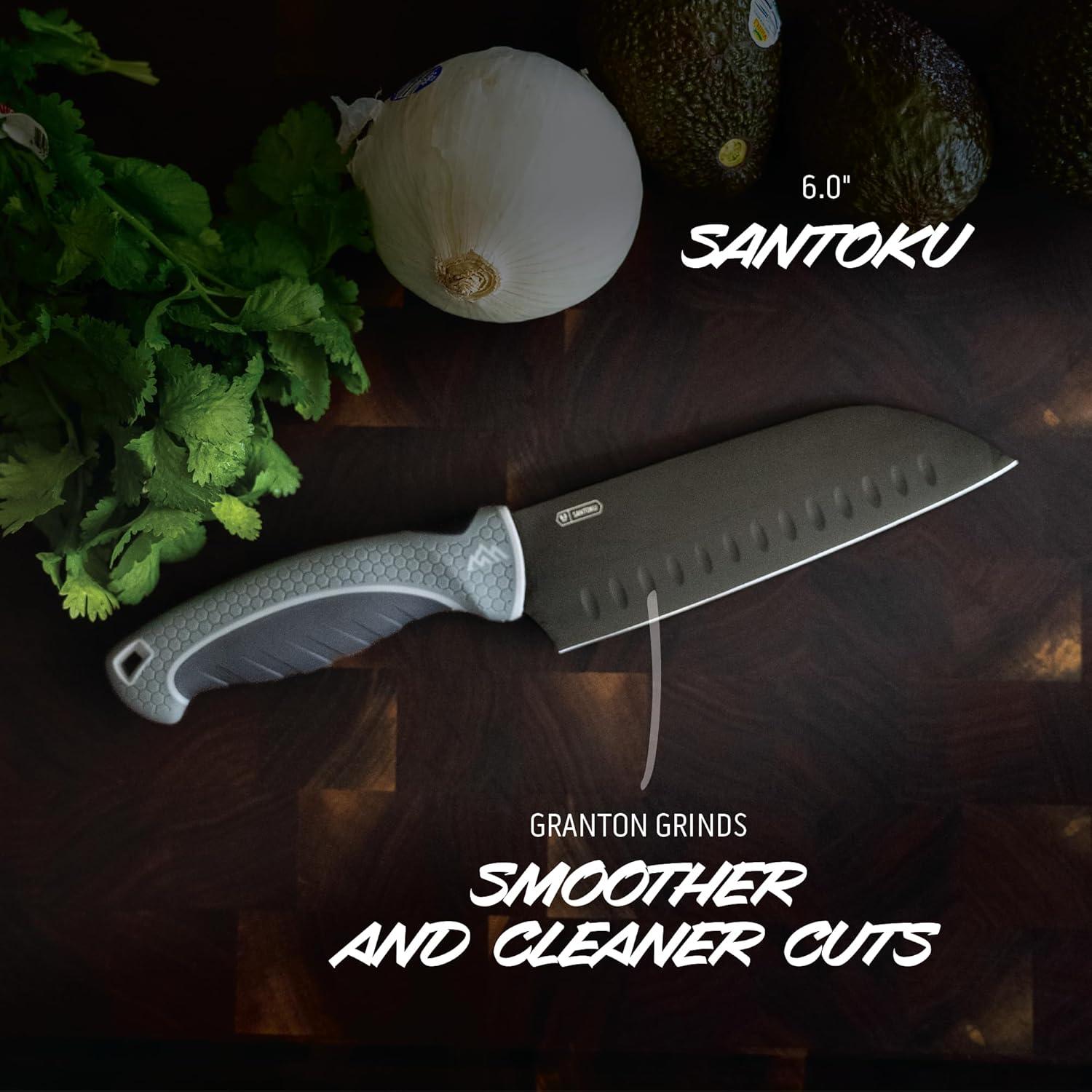 imageOUTDOOR EDGE ErgoMax 6Piece Professional Game Processing Knife Set Caping ampamp Boning Knives Skinning Knife Butcher Elite Big Game Elk ampamp Deer Hunting Gear Perfect Field Dressing Knife SetGray Chef Selection Set