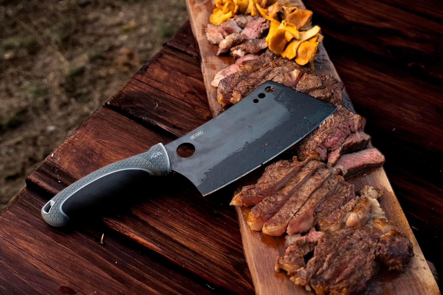 imageOUTDOOR EDGE ErgoMax 6Piece Professional Game Processing Knife Set Caping ampamp Boning Knives Skinning Knife Butcher Elite Big Game Elk ampamp Deer Hunting Gear Perfect Field Dressing Knife SetGray Cleaver