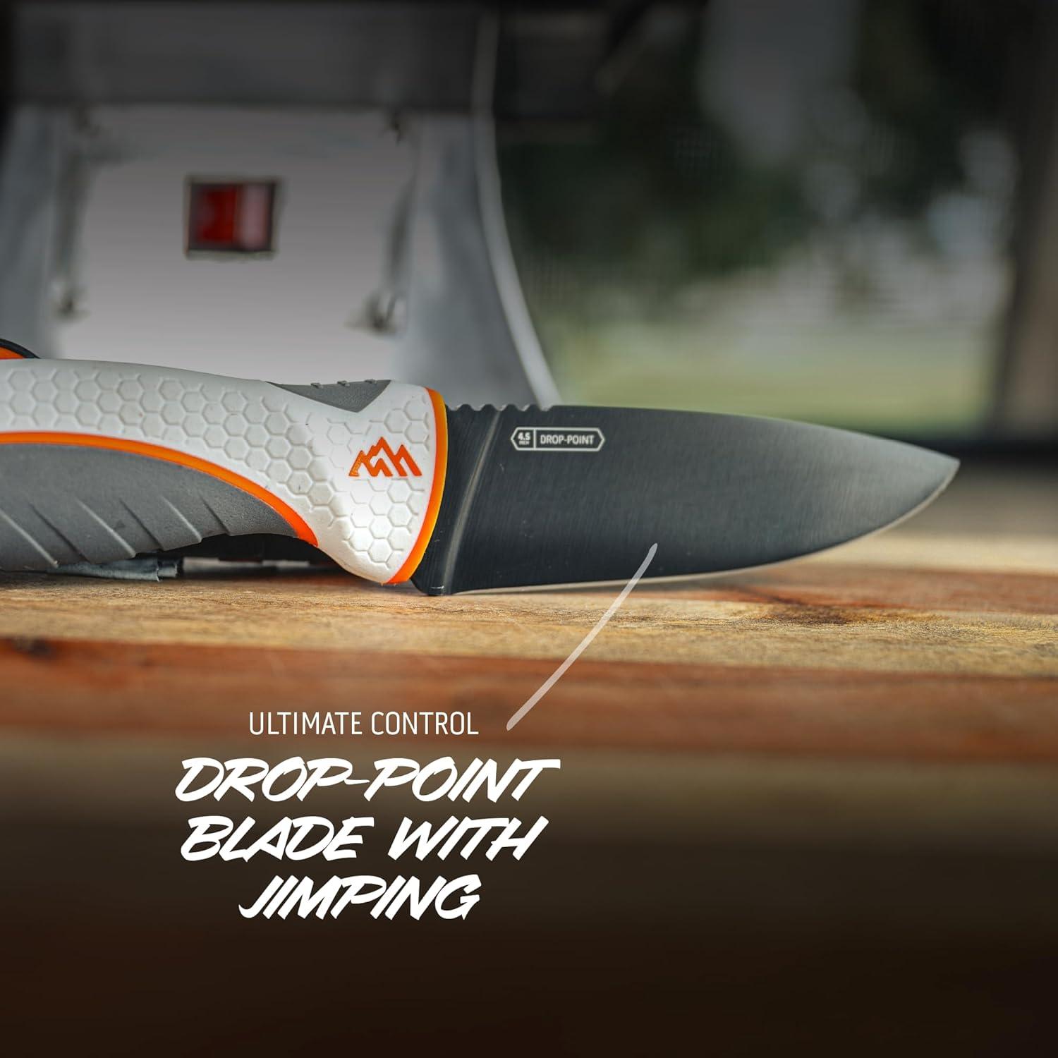 imageOUTDOOR EDGE ErgoMax 6Piece Professional Game Processing Knife Set Caping ampamp Boning Knives Skinning Knife Butcher Elite Big Game Elk ampamp Deer Hunting Gear Perfect Field Dressing Knife SetWhite Professional Game Set