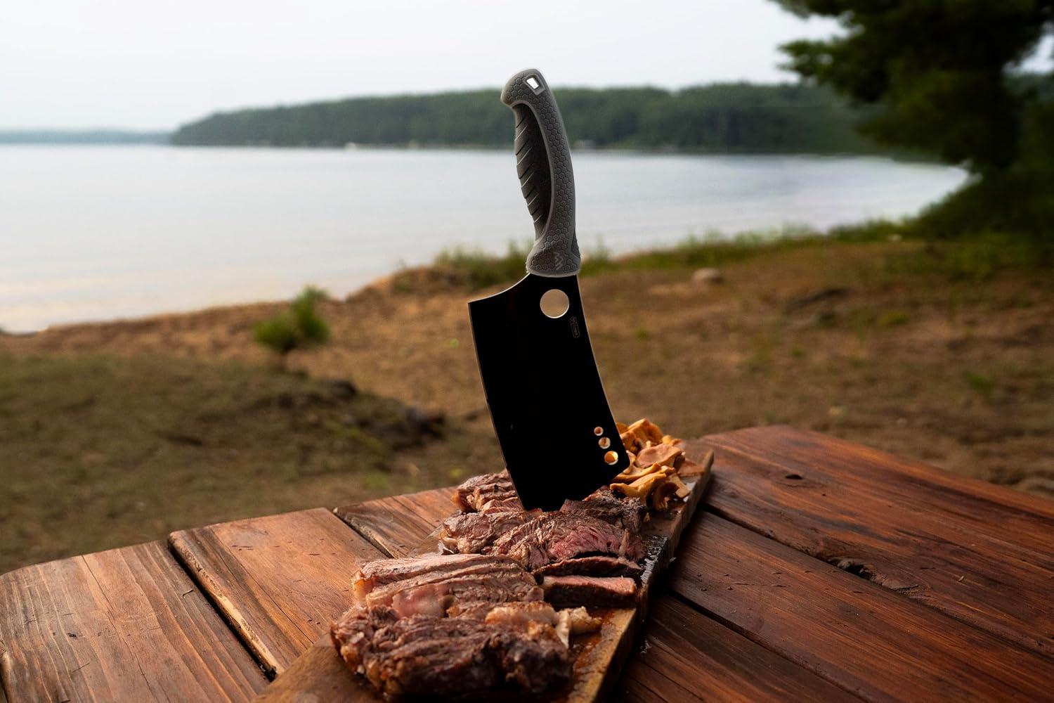 imageOUTDOOR EDGE ErgoMax 6Piece Professional Game Processing Knife Set Caping ampamp Boning Knives Skinning Knife Butcher Elite Big Game Elk ampamp Deer Hunting Gear Perfect Field Dressing Knife SetGray Cleaver