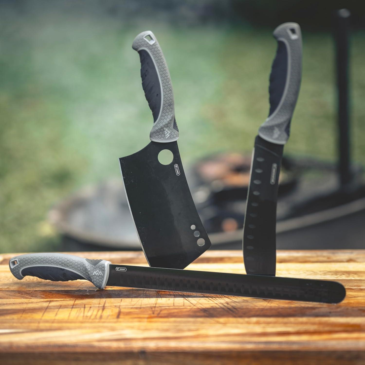 imageOUTDOOR EDGE ErgoMax 6Piece Professional Game Processing Knife Set Caping ampamp Boning Knives Skinning Knife Butcher Elite Big Game Elk ampamp Deer Hunting Gear Perfect Field Dressing Knife SetGray Meat Carver Set