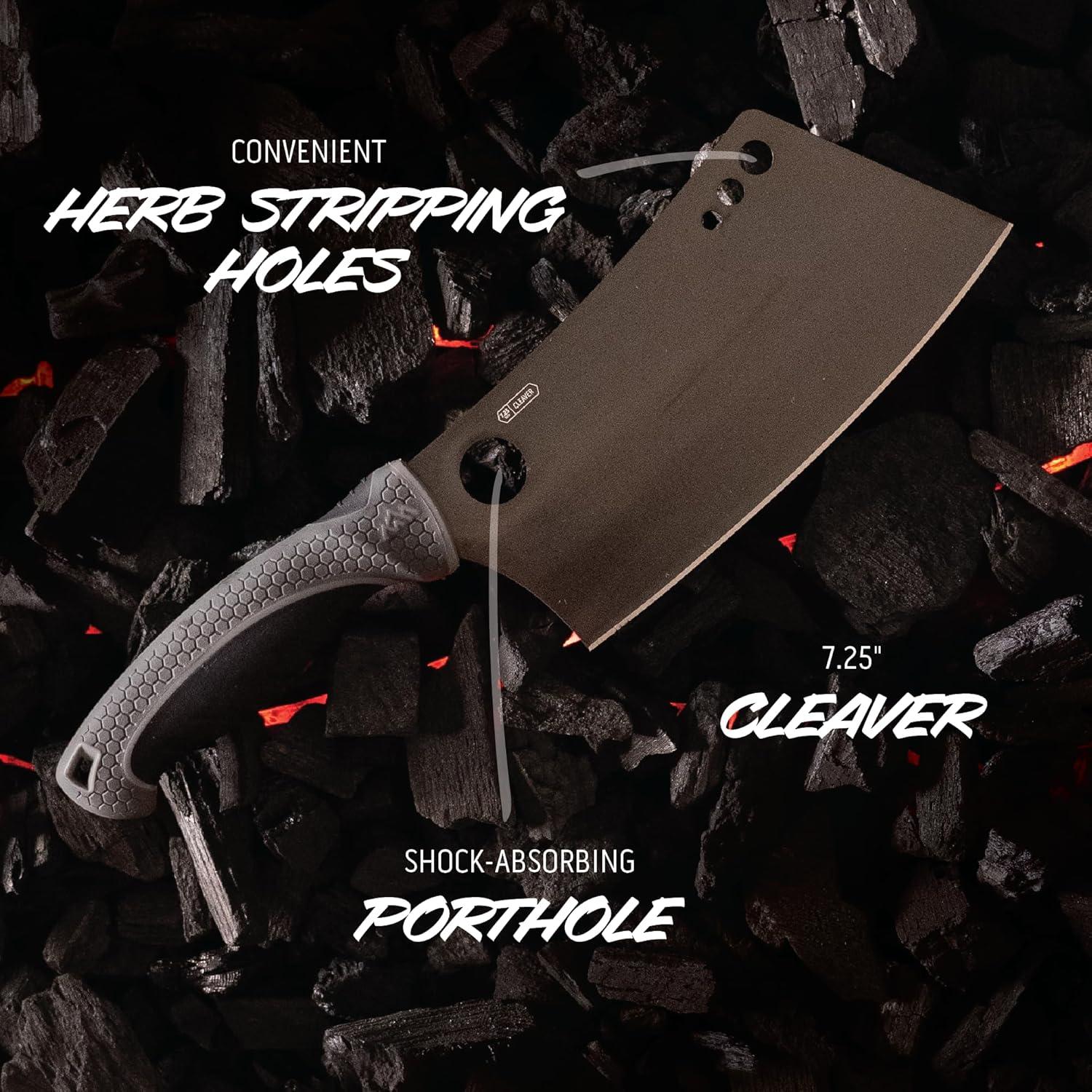 imageOUTDOOR EDGE ErgoMax 6Piece Professional Game Processing Knife Set Caping ampamp Boning Knives Skinning Knife Butcher Elite Big Game Elk ampamp Deer Hunting Gear Perfect Field Dressing Knife SetGray Meat Carver Set