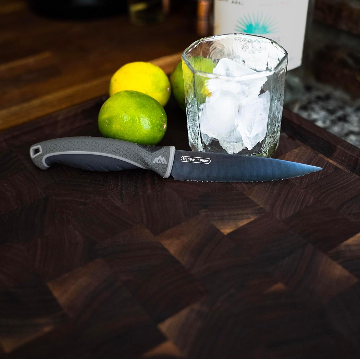 imageOUTDOOR EDGE ErgoMax 6Piece Professional Game Processing Knife Set Caping ampamp Boning Knives Skinning Knife Butcher Elite Big Game Elk ampamp Deer Hunting Gear Perfect Field Dressing Knife SetGray Chef Selection Set