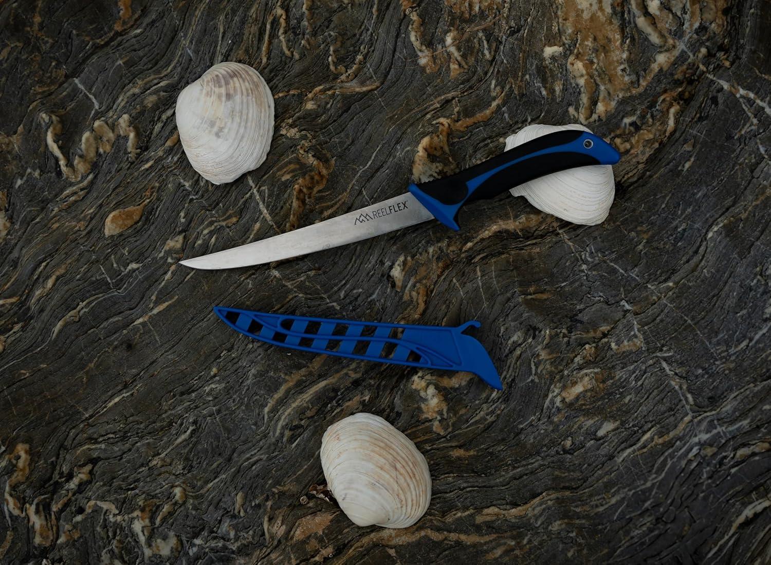 imageOUTDOOR EDGE Fillet Knife Set ReelFlex Pak Features 3 RazorSharp Flexible Fillet Knives 6quot 75quot ampamp 9quot German Stainless Blades NonSlip Handles Sharpener ampamp Hard Case Fishing Gear ampamp EquipmentFillet Knife with Nippers 3Piece Set