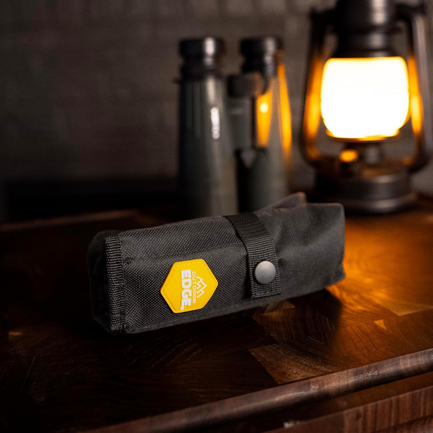 imageOUTDOOR EDGE RazorBone Replaceable Blade Folding Hunting Knife with Clip ampamp Sheath 3 Butcher Knife Blade Styles Boning Gutting ampamp Skinning Knives Blaze Orange Camo Sheath 6 Blades ampamp Blade BoxBlack Guide Pack Pro