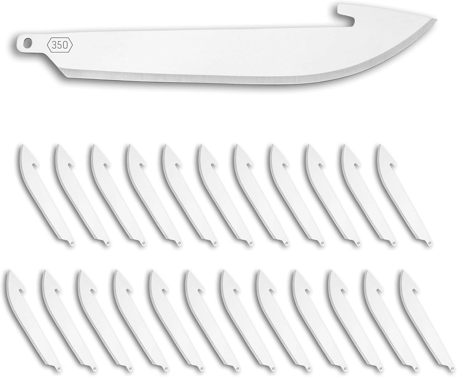 imageOUTDOOR EDGE WildPak with 35quot Orange RazorLite Knife and 30 Replacement Blades Field Dressing Kit Complete 8Piece Portable Butcher Game Processor Set Perfect Hunting Knife for Skinning Deer