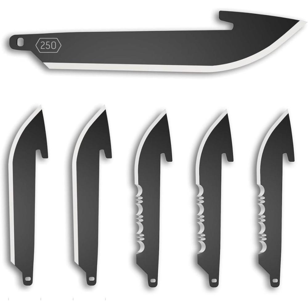 imageOUTDOOR EDGE 25quot Utility Blade Pack 6 Blades Compatibility Blade Code 250Black Combo