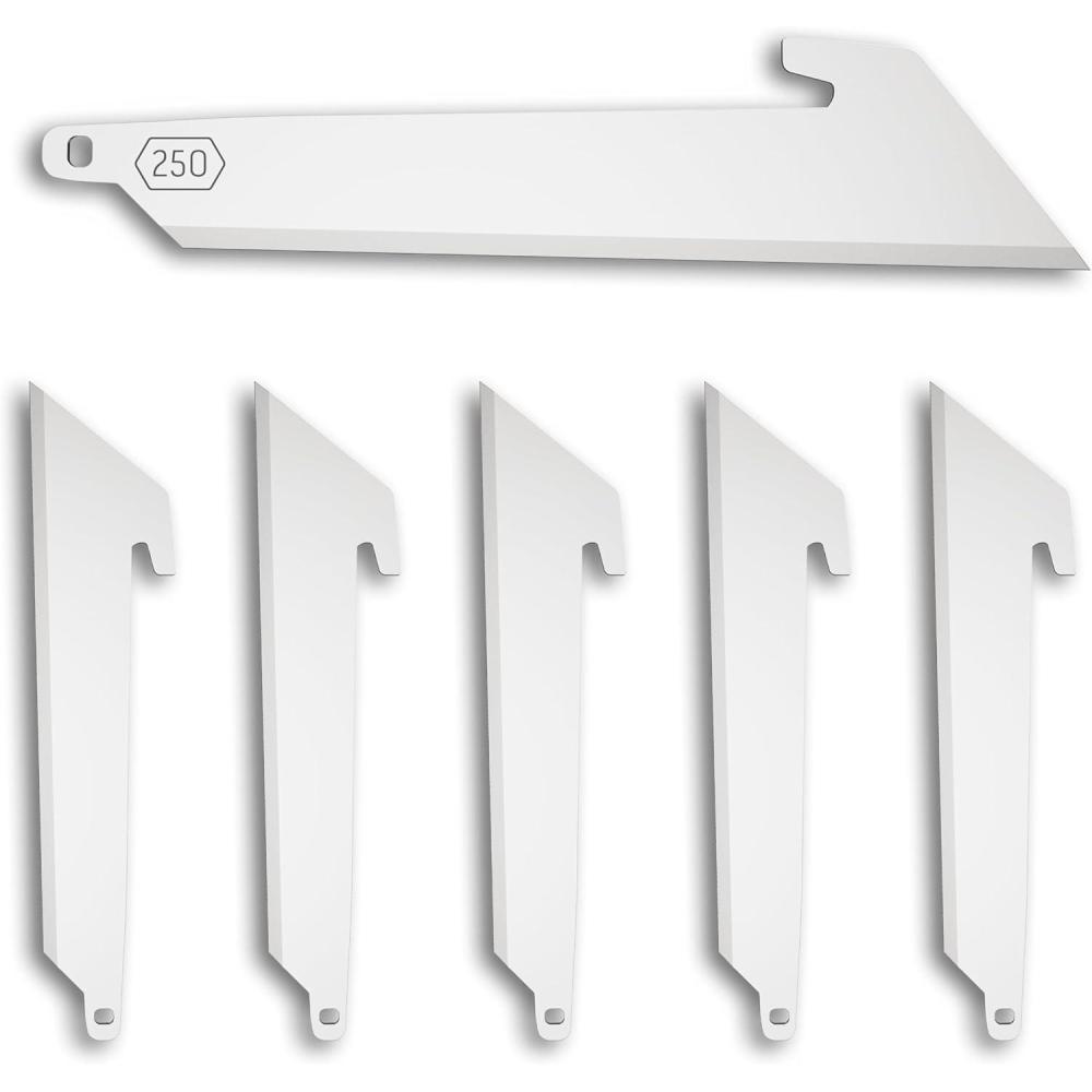imageOUTDOOR EDGE 25quot Utility Blade Pack 6 Blades Compatibility Blade Code 250Stainless Utility