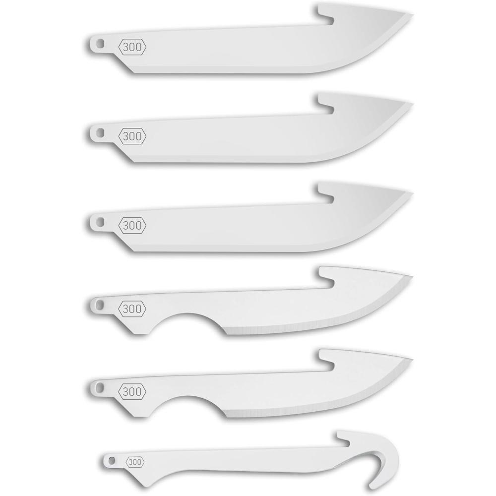 imageOUTDOOR EDGE 35quot RazorSafe Replacement Knife Blades 6 Pieces30 Combo Set