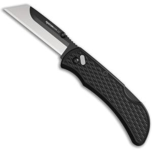 OUTDOOR EDGE 3.0″ RAZOR-WORK – RazorSafe Replaceable Blade Folding Utility Knife with Pocket Clip, 3X Cutting Edge, Shaving Sharp (Gray, 3 Blades)(Black)