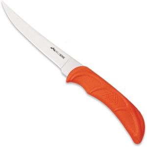 OUTDOOR EDGE 5″ Wild Game Boning Knife – Fixed Blade for Processing Game and Fish with Rubberized Nonslip TPR Handle