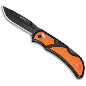 OUTDOOR EDGE Razor EDC Lite Folding Pocket Knife with Clip | Compact 2.5” Replaceable Blade Knife with RazorSafe Blades | Perfect Small Blade for Men, Women, Work & Camping (Orange, 2 Black Blades)(Orange)