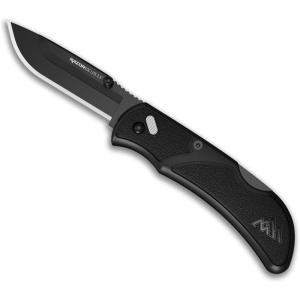 OUTDOOR EDGE Razor EDC Lite Folding Pocket Knife with Clip | Compact 2.5” Replaceable Blade Knife with RazorSafe Blades | Perfect Small Blade for Men, Women, Work & Camping (Orange, 2 Black Blades)(Black)