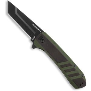 OUTDOOR EDGE Razor VX4 | Replaceable Blade EDC Folding Pocket Knife | 3″ Blade, Ceramic Ball Bearings, Reversible Pocket Clip | Outdoor, Camping, Survival, Utility(Green)