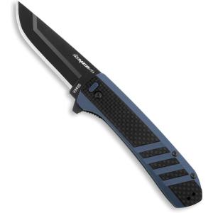 OUTDOOR EDGE Razor VX4 | Replaceable Blade EDC Folding Pocket Knife | 3″ Blade, Ceramic Ball Bearings, Reversible Pocket Clip | Outdoor, Camping, Survival, Utility(Blue)