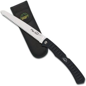 Outdoor Edge 4.5″ Flip N’ Zip Saw – Lightweight Folding Aluminum Handle Outdoor-Hunting Saw with 65Mn Spring Steel Blade and Triple Ground Teeth for Bone and Wood with Nylon Sheath(7 inches)
