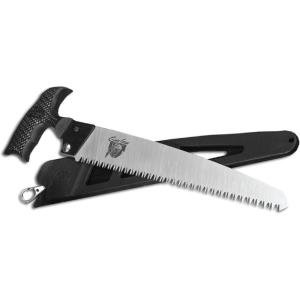 Outdoor Edge GrizSaw – Lightweight T-Handle Fixed Blade Outdoor-Hunting Saw with 8.0″, 65Mn Spring Steel Blade for Cutting Tough Bone and Wood and Locking Zytel Sheath with Swivel Clip Belt Attachment