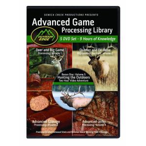 Outdoor Edge AP-101 Advanced Game Processing DVD Library Volumes 1-4 with Nine Hours of Home Processing Knowledge Plus 2-Hour Bonus Hunting DVD