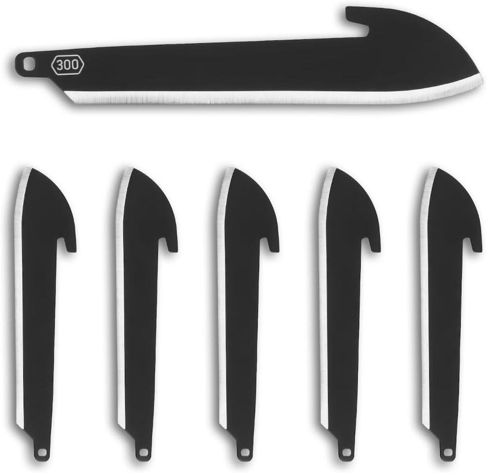 image:imageOUTDOOR EDGE RAZOR VX2 Black with 3 Black Drop Point Blades 1 Serrated Blade amp 6 Sheepsfoot Replaceable Blade EDC Folding Pocket Knife 3 Blade G10 Stainless Steel Handle
